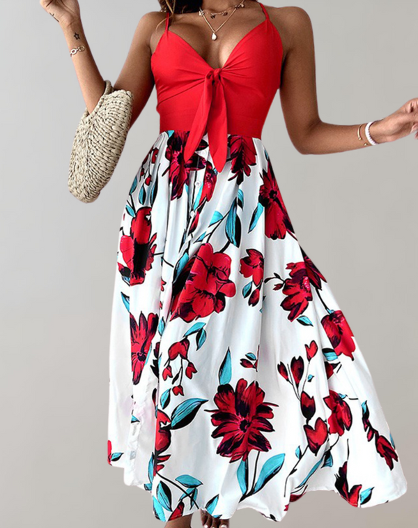 Hilna - bedrucktes Patchwork-Kleid