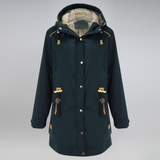 Elegante und Wetterbeständige Damen Parkajacke für kalte Tage