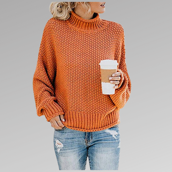 Kuscheliger Damen-Strickpullover mit Rollkragen – Modischer Pullover für Herbst und Winter