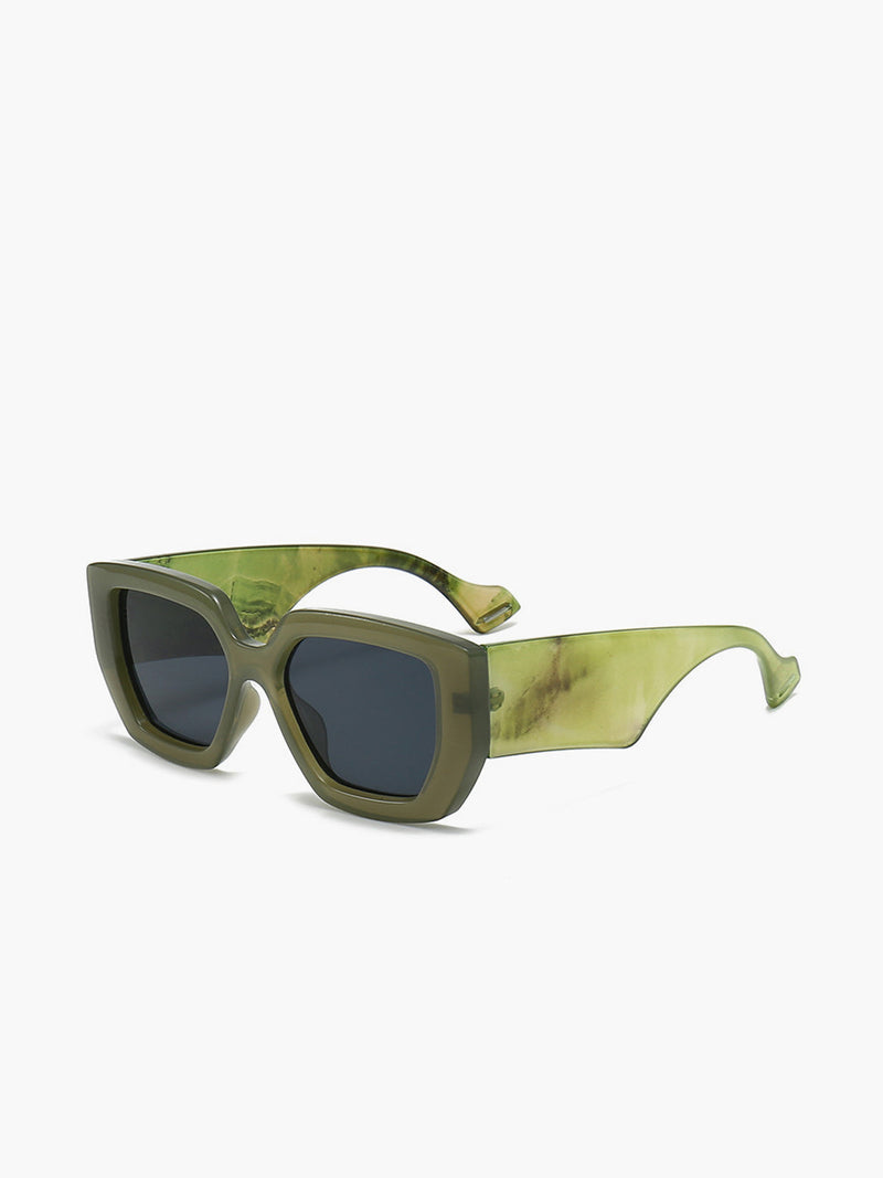 Thel – Quadratische Sonnenbrille mit Marmordruck