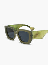 Thel – Quadratische Sonnenbrille mit Marmordruck