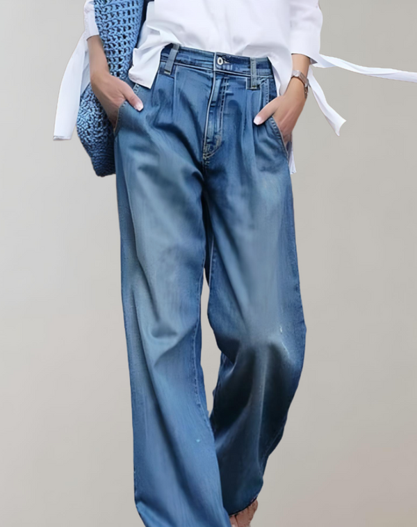 Catnisse - Blaue Jeans mit hohem