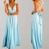 Maja - Neckholder-Kleid für Damen | Maxikleid mit überkreuztem Rücken