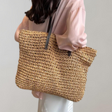Tara - große gewebte Tragetasche | Tasche im Bohemian-Beachy-Stil