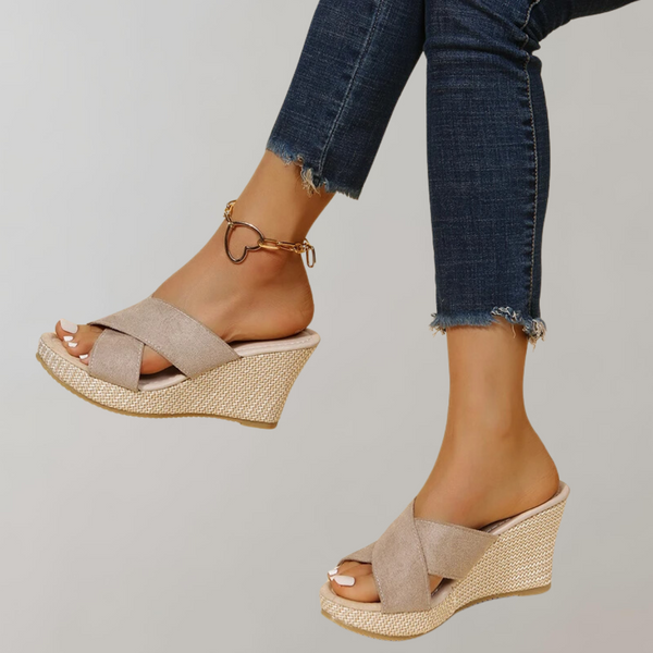 Jenna - Orthopädische Sandalen mit Absatz | Sandalen Damen bequem