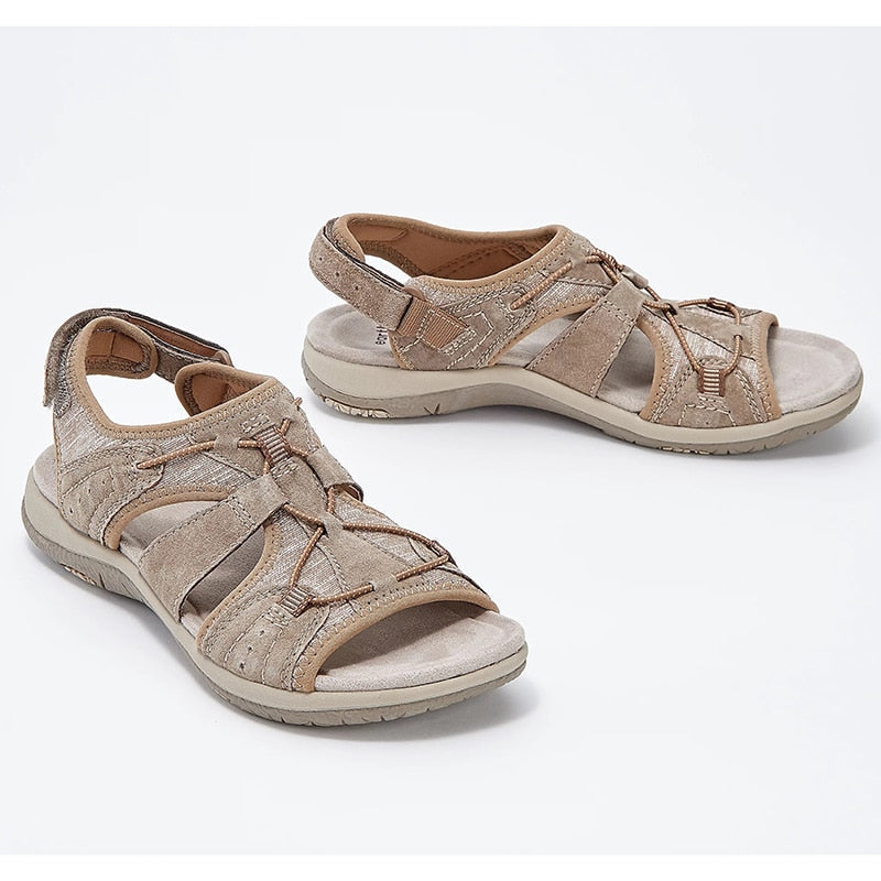 Anna™ – Bequeme Sandalen Sandalen mit elastischen Schnüren