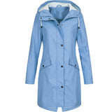 Wasserdichte Damen Regenjacke mit Kapuze – Leichter Mantel für Outdoor-Aktivitäten