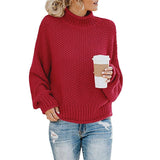 Kuscheliger Damen Strickpullover – Lockerer Rollkragenpullover für Herbst und Winter, ideal für lässige Freizeitlooks