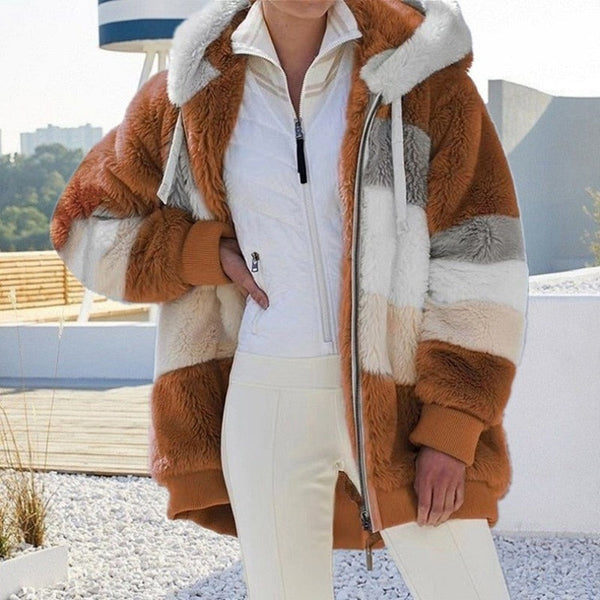 Fibi Fleece Weste mit Kapuze | Ultra warm, weich & modisch