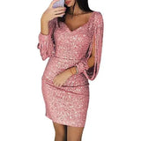 Glanzvolles Pailletten-Minikleid für jeden Anlass