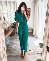 Julia - Luxuriöses Abendkleid mit Schleife