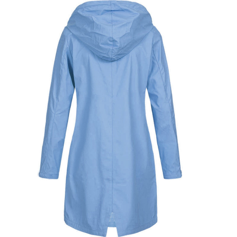 Wasserdichte Damen Regenjacke mit Kapuze – Leichter Mantel für Outdoor-Aktivitäten