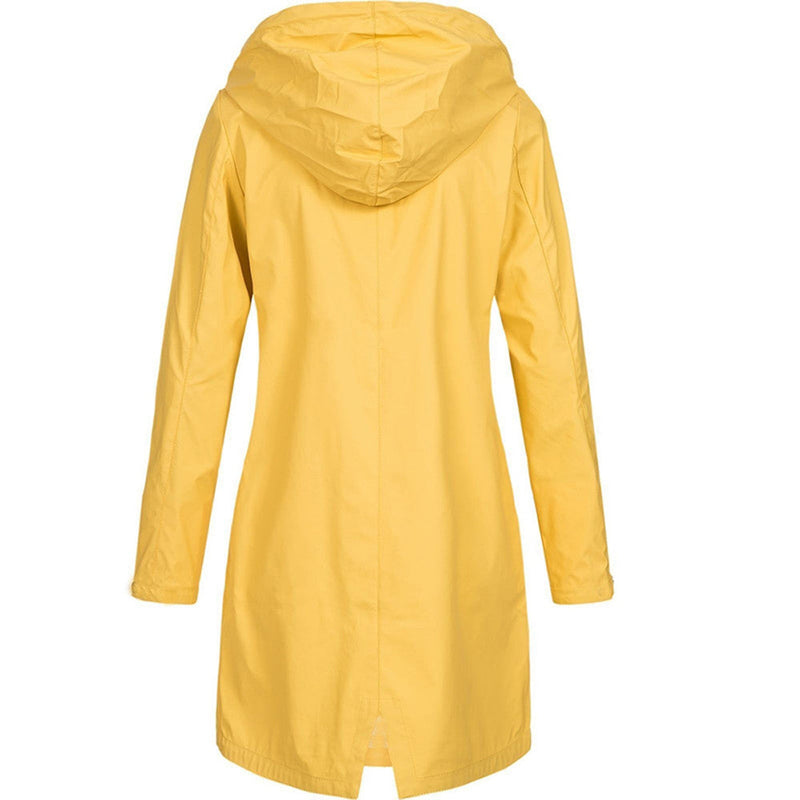 Wasserdichte Damen Regenjacke mit Kapuze – Leichter Mantel für Outdoor-Aktivitäten