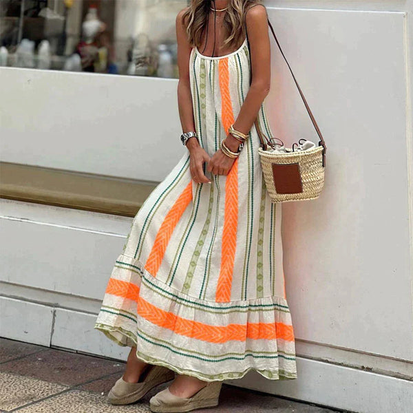 Jannah- Trendy Orange Kleid
