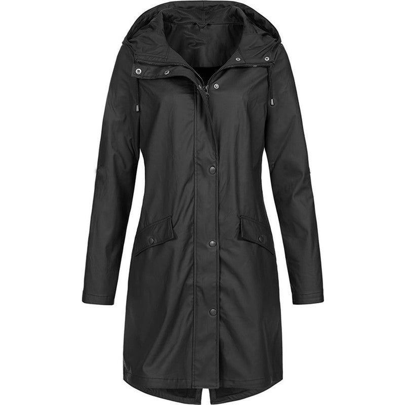 Wasserdichte Damen Regenjacke mit Kapuze – Leichter Mantel für Outdoor-Aktivitäten