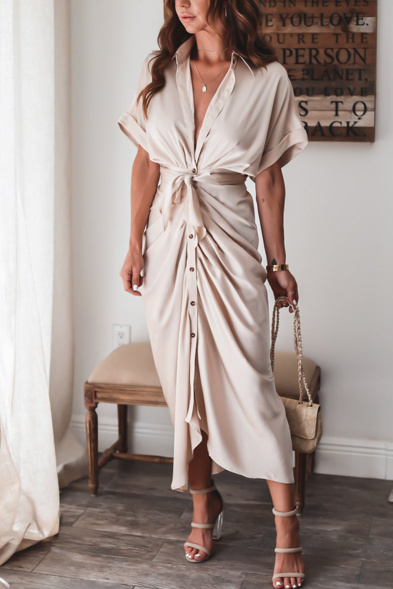 Julia - Luxuriöses Abendkleid mit Schleife
