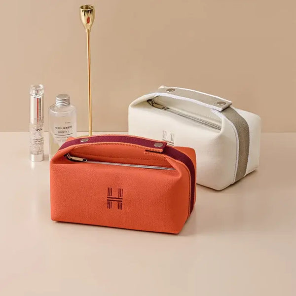 Helen - Kometiktasche Make-up Tasche Mit H Aufdruck | Wasserdichte Kosmetiktasche mit stabilem Reißverschluss