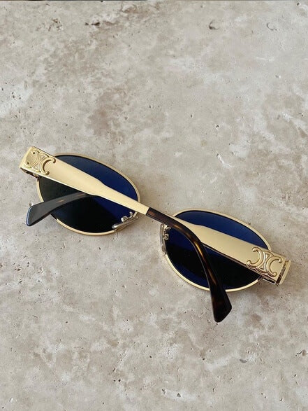 Rose - Sonnebrille Damen Gold | Vintage Retro Sunglasses Women