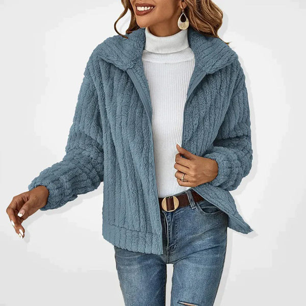 Elegantes langes Fleece-Weste für Damen