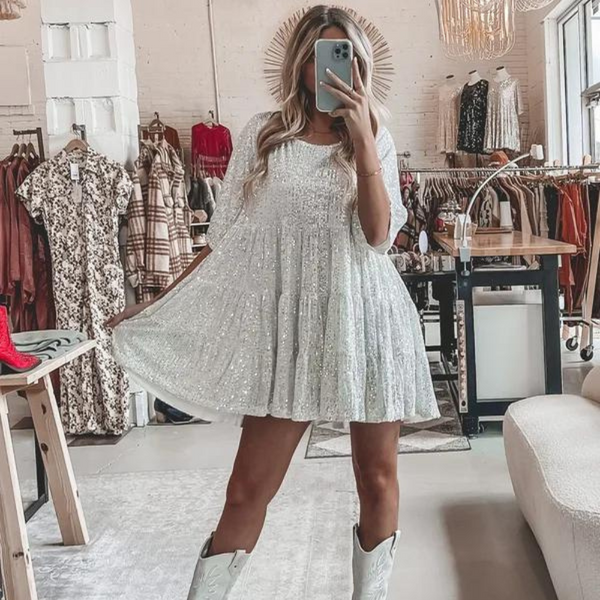Glamouröses Funkelndes Cocktailkleid