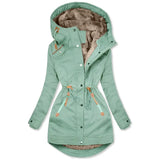 Elegante und Wetterbeständige Damen Parkajacke für kalte Tage