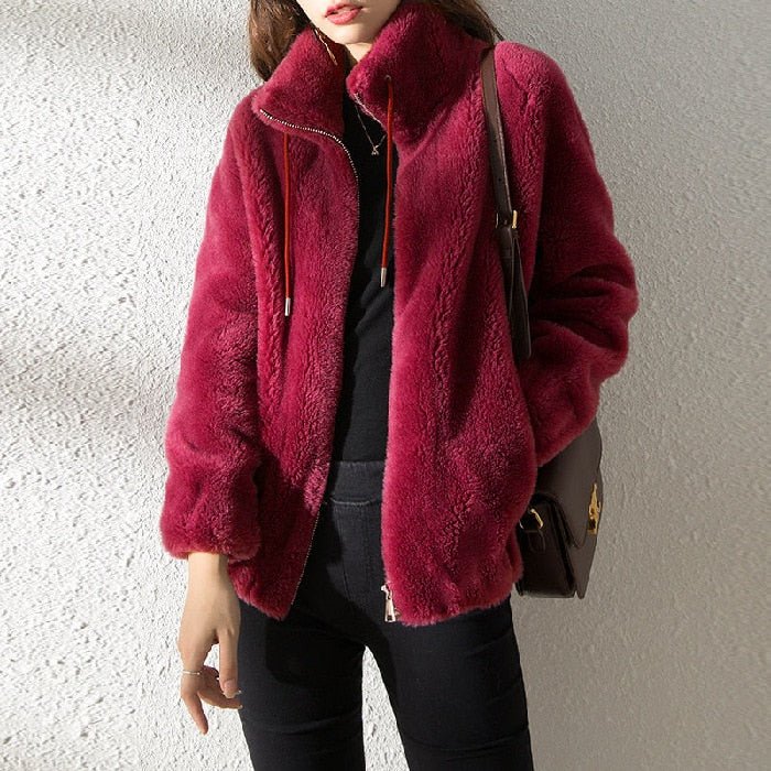 Herbstliche Eleganz - Modische Gesteppte Fleecejacke für Damen