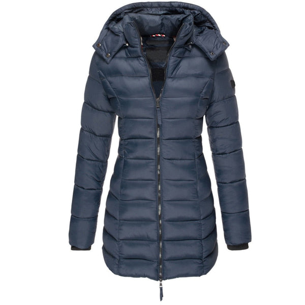 Leichte Damen Steppjacke mit Kapuze – Wärmender Wintermantel in modischem Design