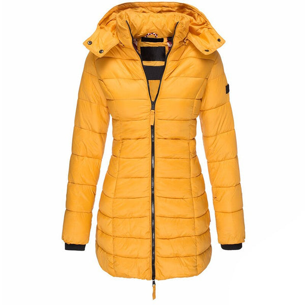 Leichte Damen Steppjacke mit Kapuze – Wärmender Wintermantel in modischem Design