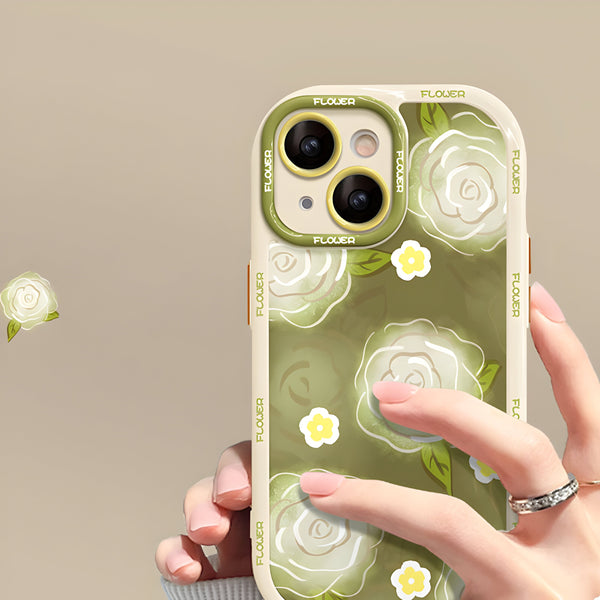Brenda – iPhone-Hülle mit grünem Rosengarten