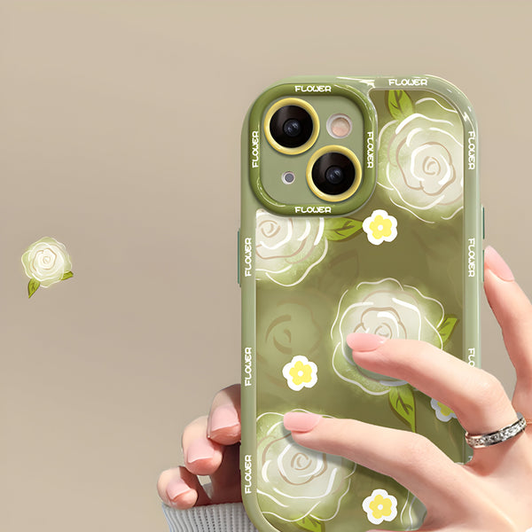 Brenda – iPhone-Hülle mit grünem Rosengarten
