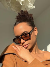 Rainya – Vintage Sonnebrille Damen im Leopardenprint | Retro Sunglasses Women