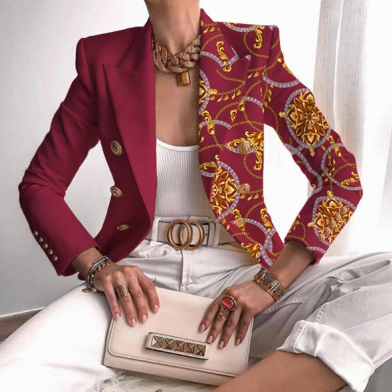 Damenblazer mit elegantem Schmetterlingsdesign: